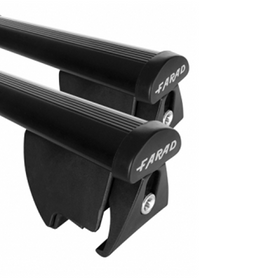 FARAD-NEW IRON 2 roof bars in steel with HILO kit for Hyundai Tucson 5 doors year 2015>(with low handrail)