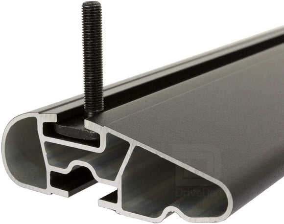 FARAD-Barre portatutto Aerodynamic Black per Ford Focus Style Wagon 2007-2011 (con corrimano alto)