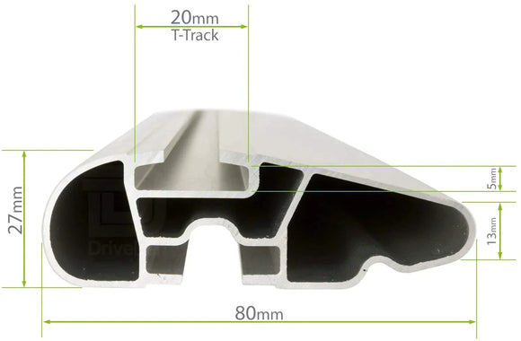 Barre portatutto Farad Aerodynamic Black made in Italy per Tiguan Allspace (con corrimano alto) 120 5