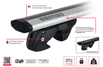 Menabo – Caratteristiche dei portapacchi Jackson