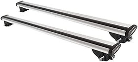 FARAD-Barre portatutto Aerodynamic Silver per Bmw X4 - F26 2015-2018 (con corrimano basso)