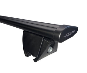 FARAD-Barre portatutto AERODYNAMIC BLACK in alluminio con kit HILO per KIA SPORTAGE 5 porte anno 2022> (con corrimano basso)