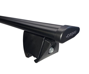 FARAD-Barre portatutto AERODYNAMIC BLACK in alluminio con kit HILO per KIA SPORTAGE 5 porte anno 2022> (con corrimano basso)