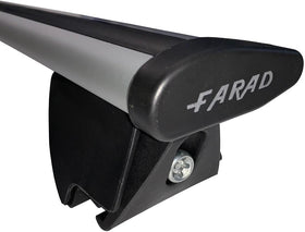 FARAD-Barre portatutto AERODYNAMIC SILVER in alluminio con kit HILO per Opel Astra H Sw 5 porte anno 2007-2010 (con corrimano basso)