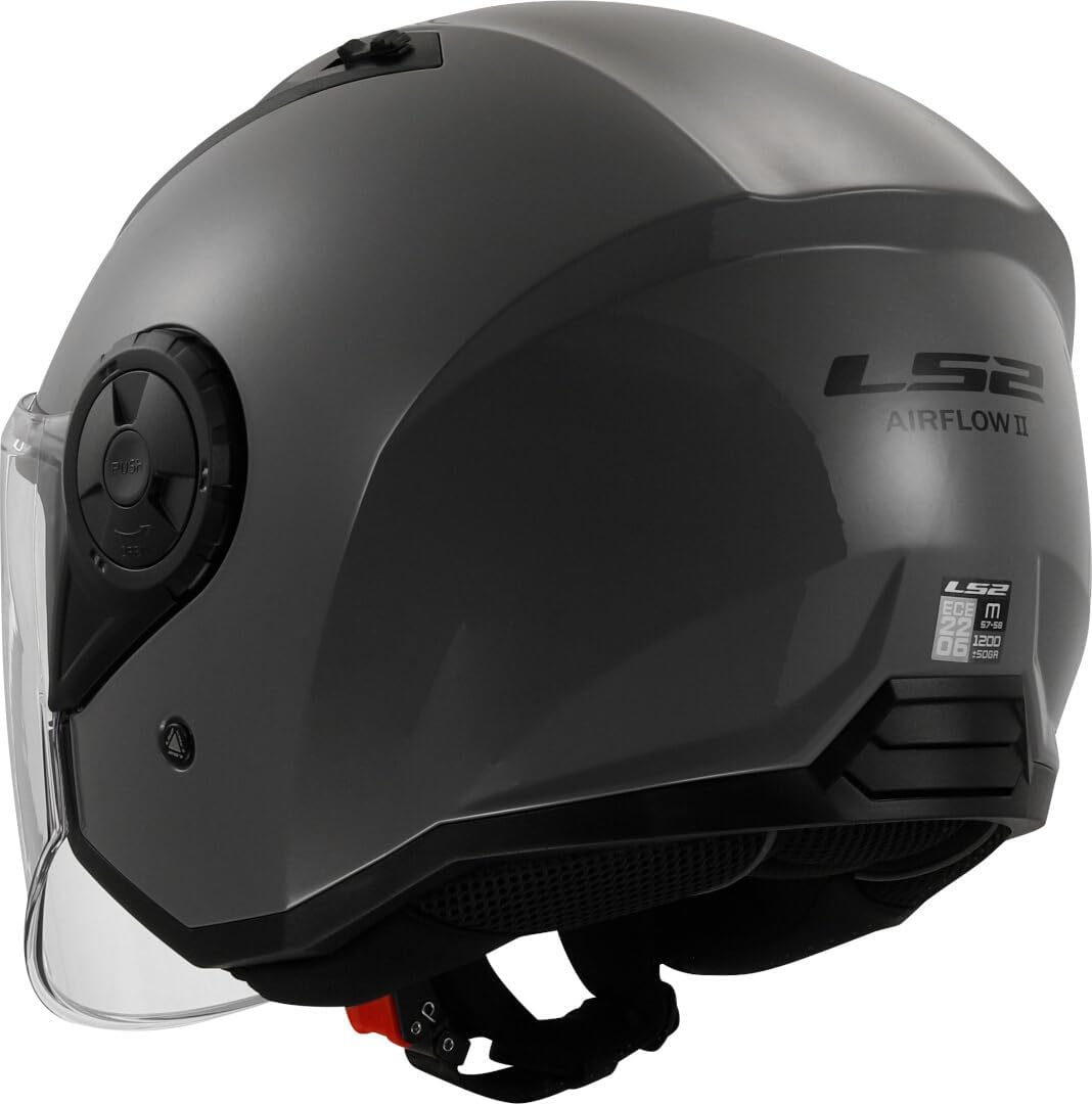 Casco Jet Ls2 OF616 AIRFLOW II Nero Opaco - 0