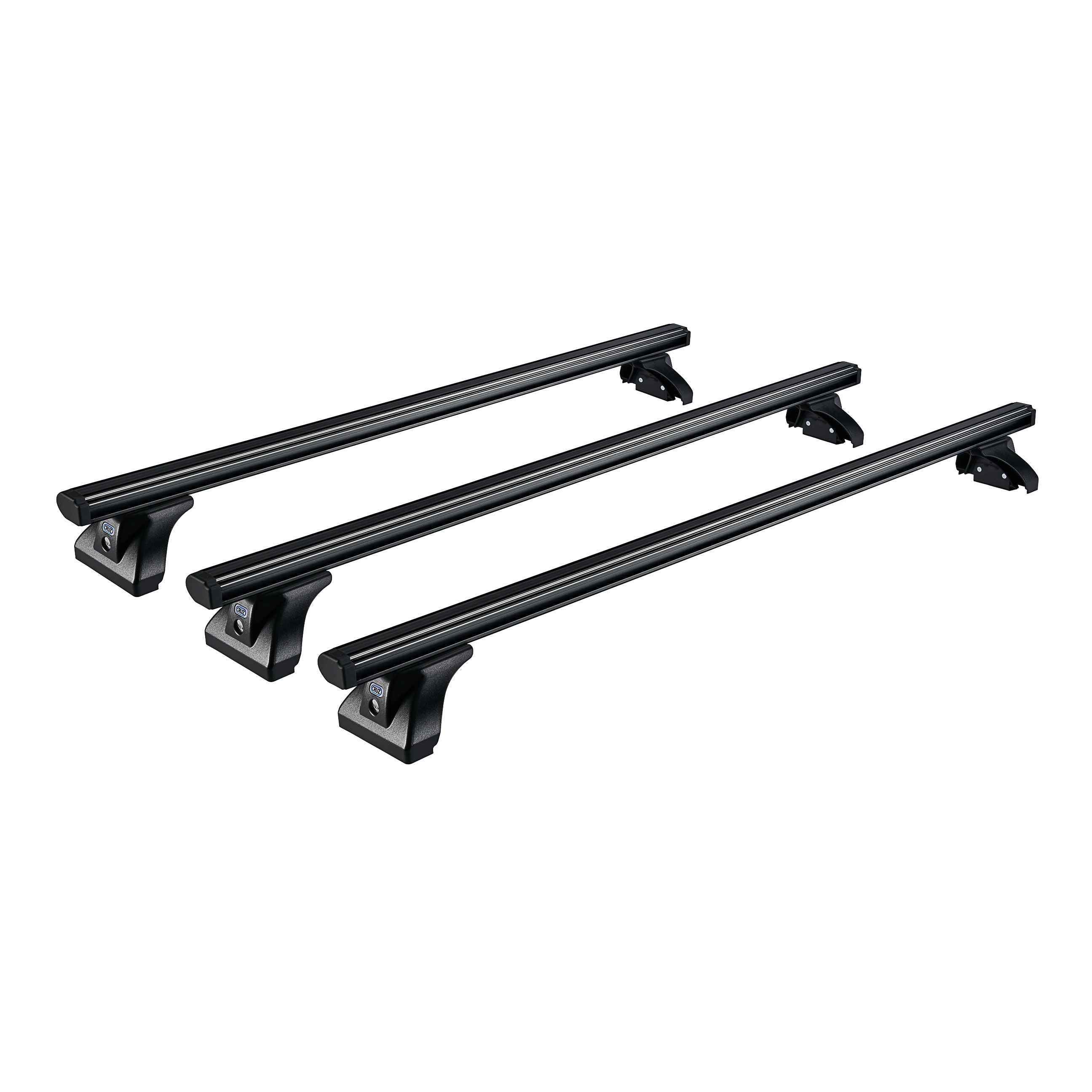 CRUZ - Barre portatutto Alu Cargo Dark in alluminio per veicolo commerciale Peugeot e-Rifter XL/LWB/Long (I) dal 2018 al