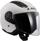 Casco Jet Ls2 OF616 AIRFLOW II Bianco Lucido-2