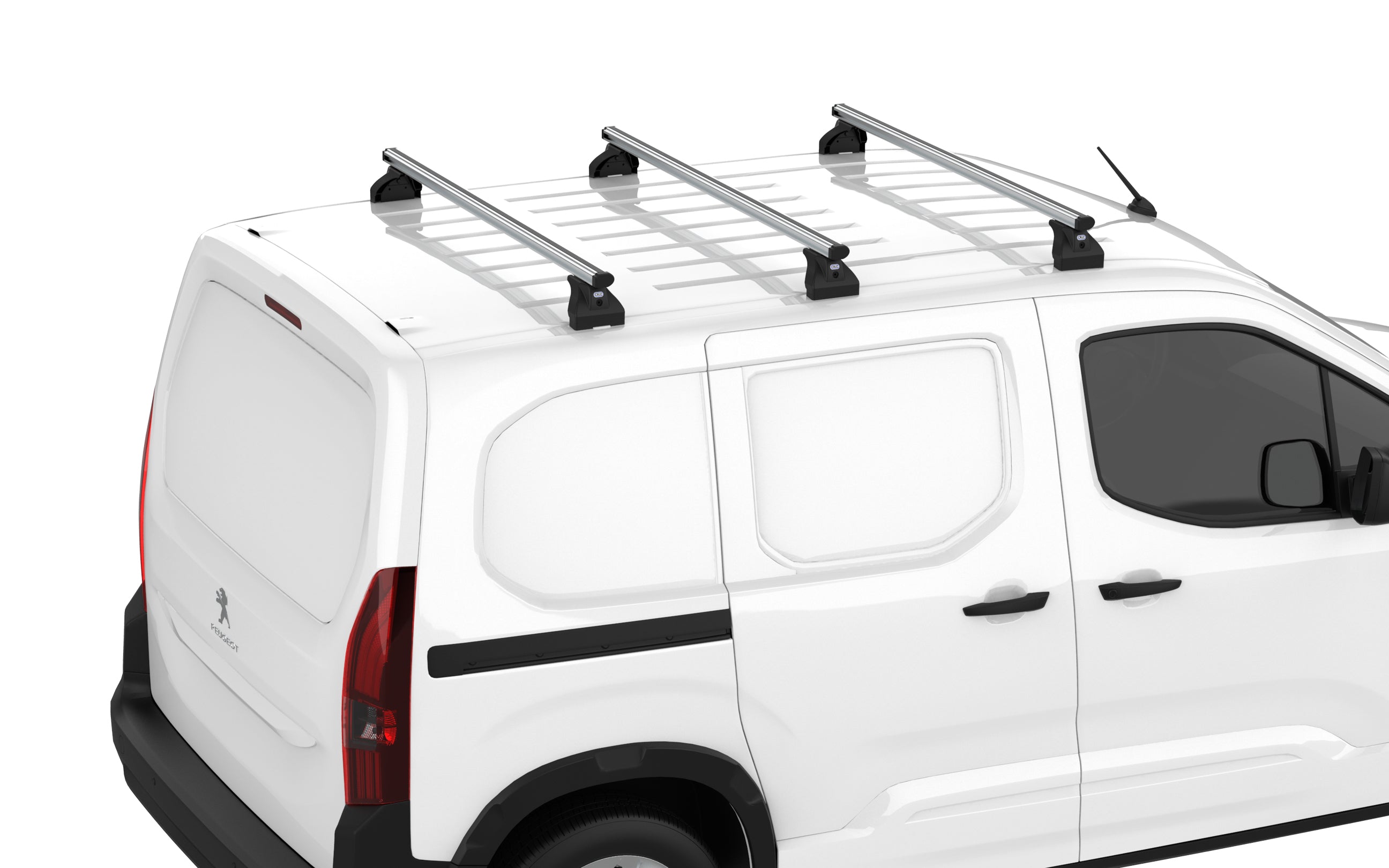 barre Cargo Xpro montate sul furgone 3 barre