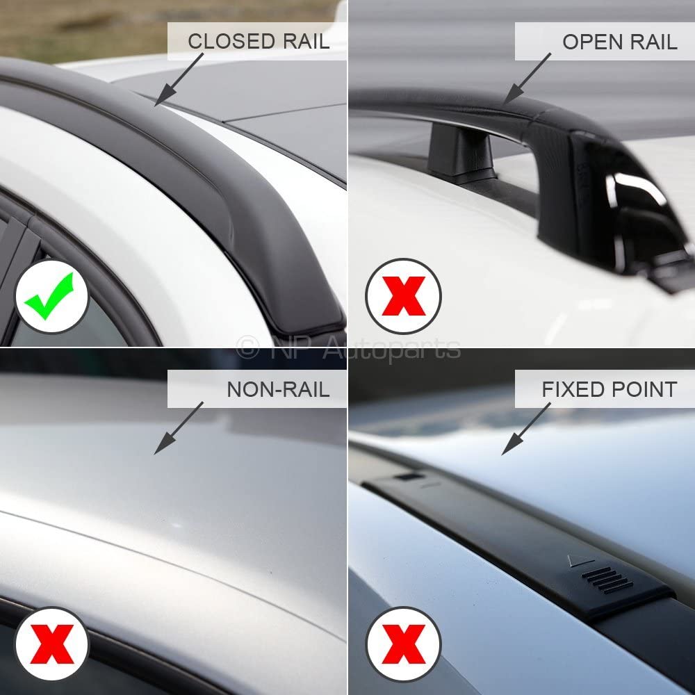 MENABO - TIGER XL BLACK aluminum roof bars for Audi Q5 (8R) 5 doors year 14&gt;16