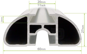 Farad-dimensione Barre portatutto ALU per Kia Clarus 5p