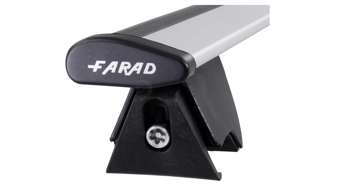 FARAD-Roof rack AERODYNAMIC SILVER in aluminum with kit BS 165-1 for Renault Clio 5 5 doors year 2019&gt; (with high handrail)