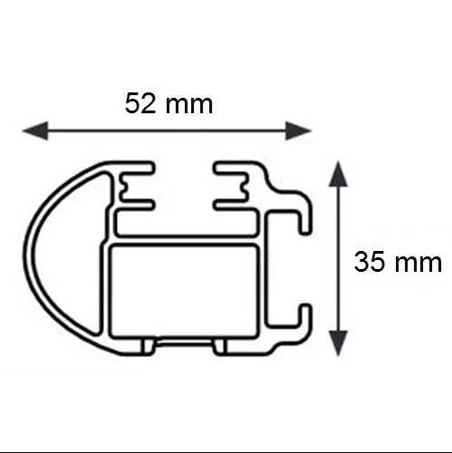 Immagine che illustra la disposizione dei componenti di un kit smontato.