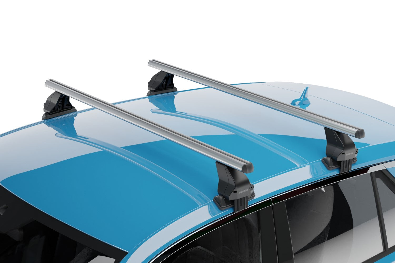 Menabo Omega Dachträger aus Aluminium für AUDI A1 (8XA) Sportback 5 Türen Jahr ab 12&gt;18 mit glattem Dach