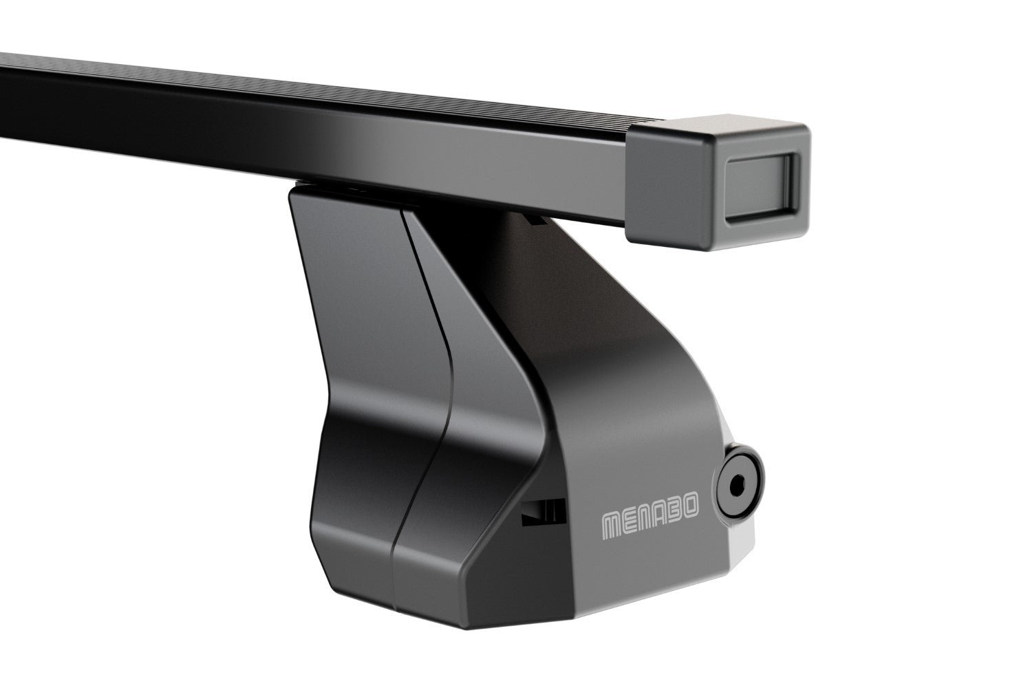 Barre portatutto Menabo Omega in acciaio zincato colore nero per NISSAN X-Trail (T32) / Rougue S 5 porte anno dal 2013 in poi con tetto liscio
