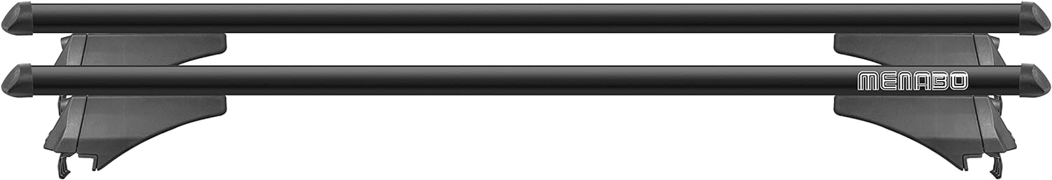 Coppia barre portatutto Silenzio Black In-Rail in alluminio mis.S con Evos IA | Autoricambi Coppia barre portatutto Silenzio Black In-Rail in alluminio mis.S con Evos IA | Autoricambi