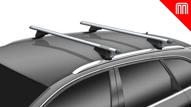 MENABO - TIGER SILVER roof bars for Porsche Cayenne (PO536) year 17&gt; (with low handrail)