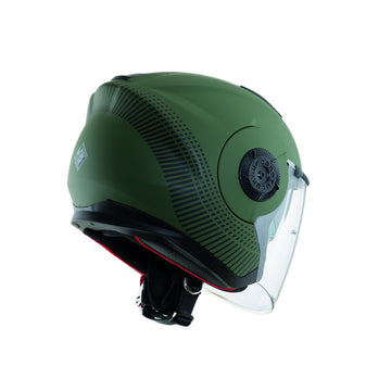 TUCANO - CASCO JET EL'TANGE AIRBORNE GREEN GRAPHIC-A OPACO - 0