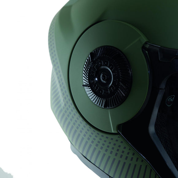 TUCANO - CASCO JET EL'TANGE AIRBORNE GREEN GRAPHIC-A OPACO