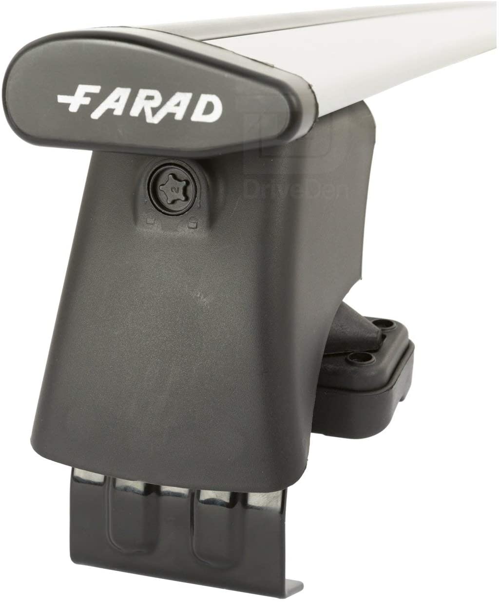FARAD-Aerodynamische silberne Aluminium-Dachträger + Kit Bs