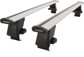 FARAD-Barre portatutto Aerodynamic Silver per Seat Leon 2013-2020 (senza corrimano)