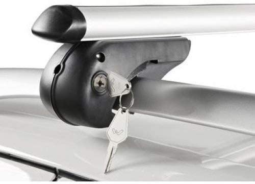 MDAK Barre Portatutto Per MG ZS 2018-2024 (Modello Basic) - 2 Barre In Alluminio Grigio, Carico 75 Kg