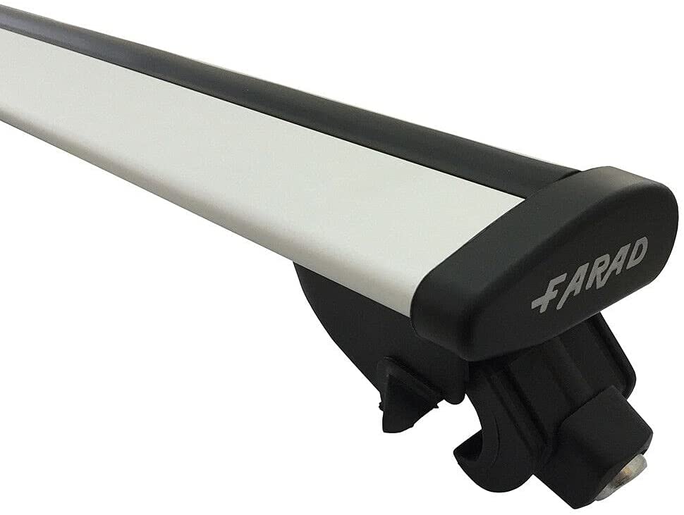 FARAD-Roof Rack Aerodynamic Silver In Aluminum + Kit Bm - 0