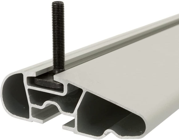 FARAD-Barre portatutto Aerodynamic Silver per Toyota Corolla Verso 2004-2009 (senza corrimano)