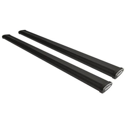 FARAD-Copia barre portatutto AERODYNAMIC BLACK in alluminio lunghe 100 cm