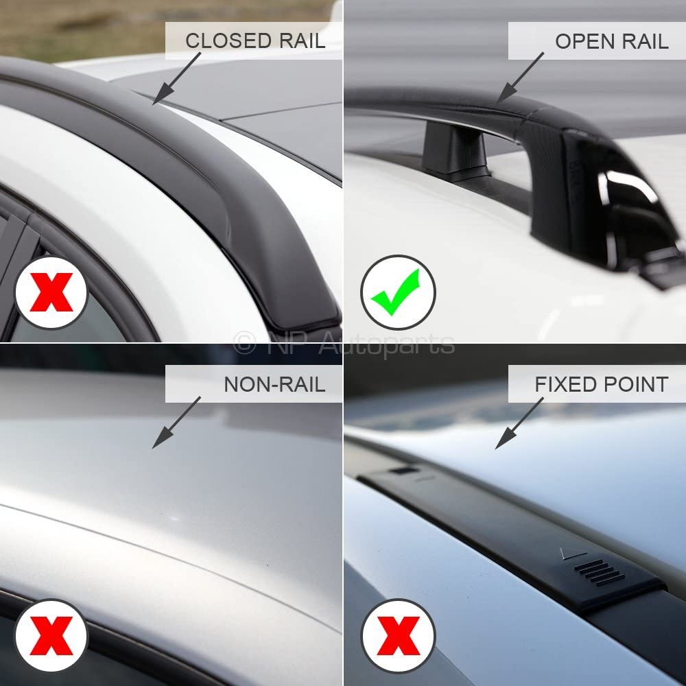Barre portatutto Farad ALU per auto con Rails ( corrimano alto) - Honda FRV 5 porte