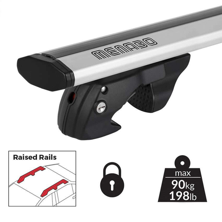 Menabo-Barre Roof rack Jackson Silver for