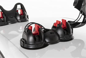 MENABO - Portasci magnetico Himalaya per 2 paia di scii e 4 racchette con antifurto - 0