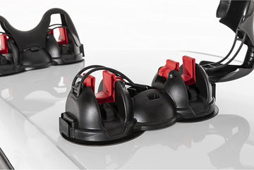 MENABO - Portasci magnetico Himalaya per 2 paia di scii e 4 racchette con antifurto - 0