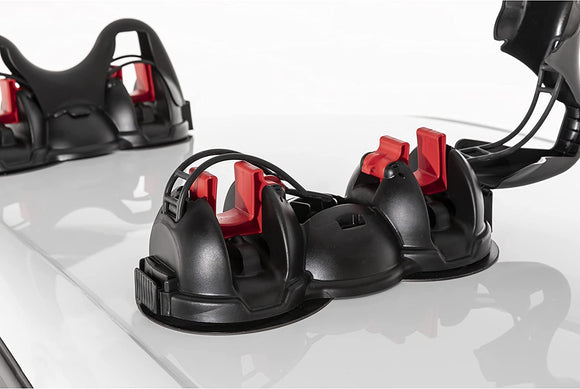 MENABO - Portasci magnetico Himalaya per 2 paia di scii e 4 racchette con antifurto