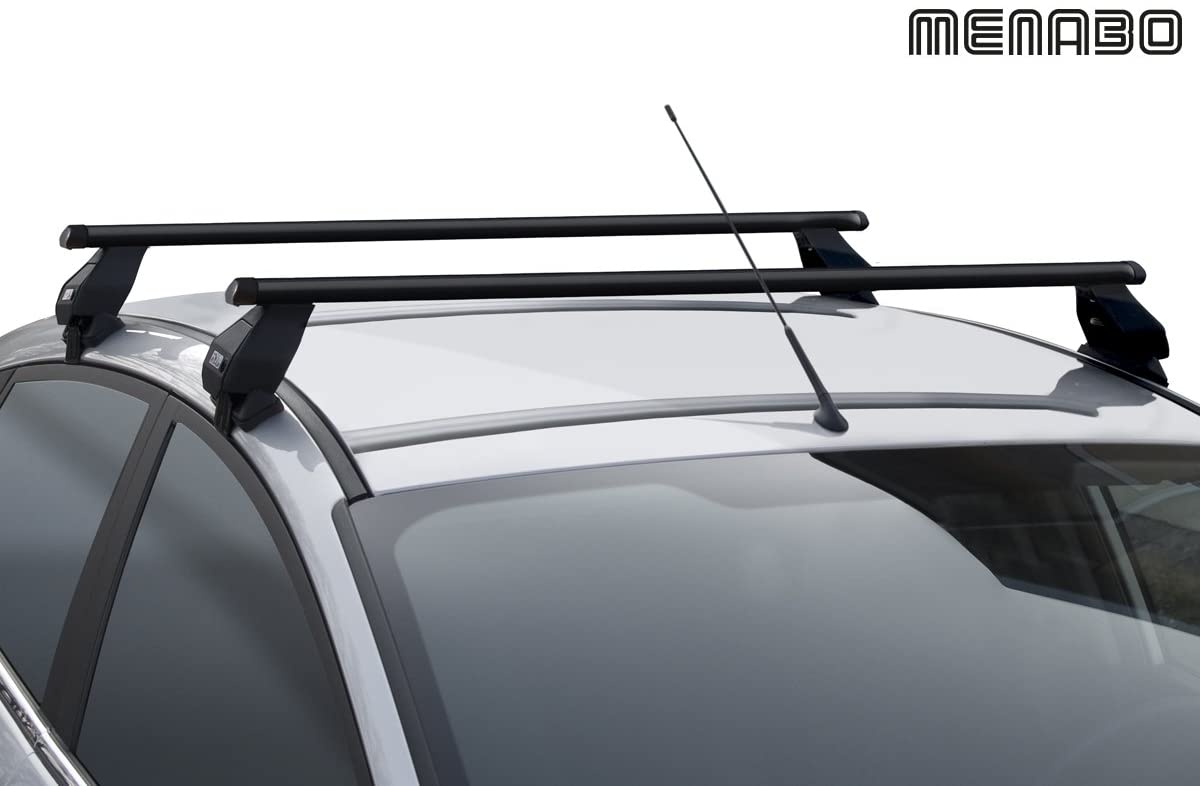 Portapacchi universale tema black Menabo per Seat Leon IV (MK4) (No tetto in vetro / No glass sunroof) 20> (senza corrimano)